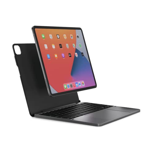 Brydge 12.9 MAX+ Wireless Keyboard with Trackpad for iPad Pro 12.9-inch - Wireless Connectivity - Bluetooth - iPad Pro - TouchPad - iPadOS - Space Gray