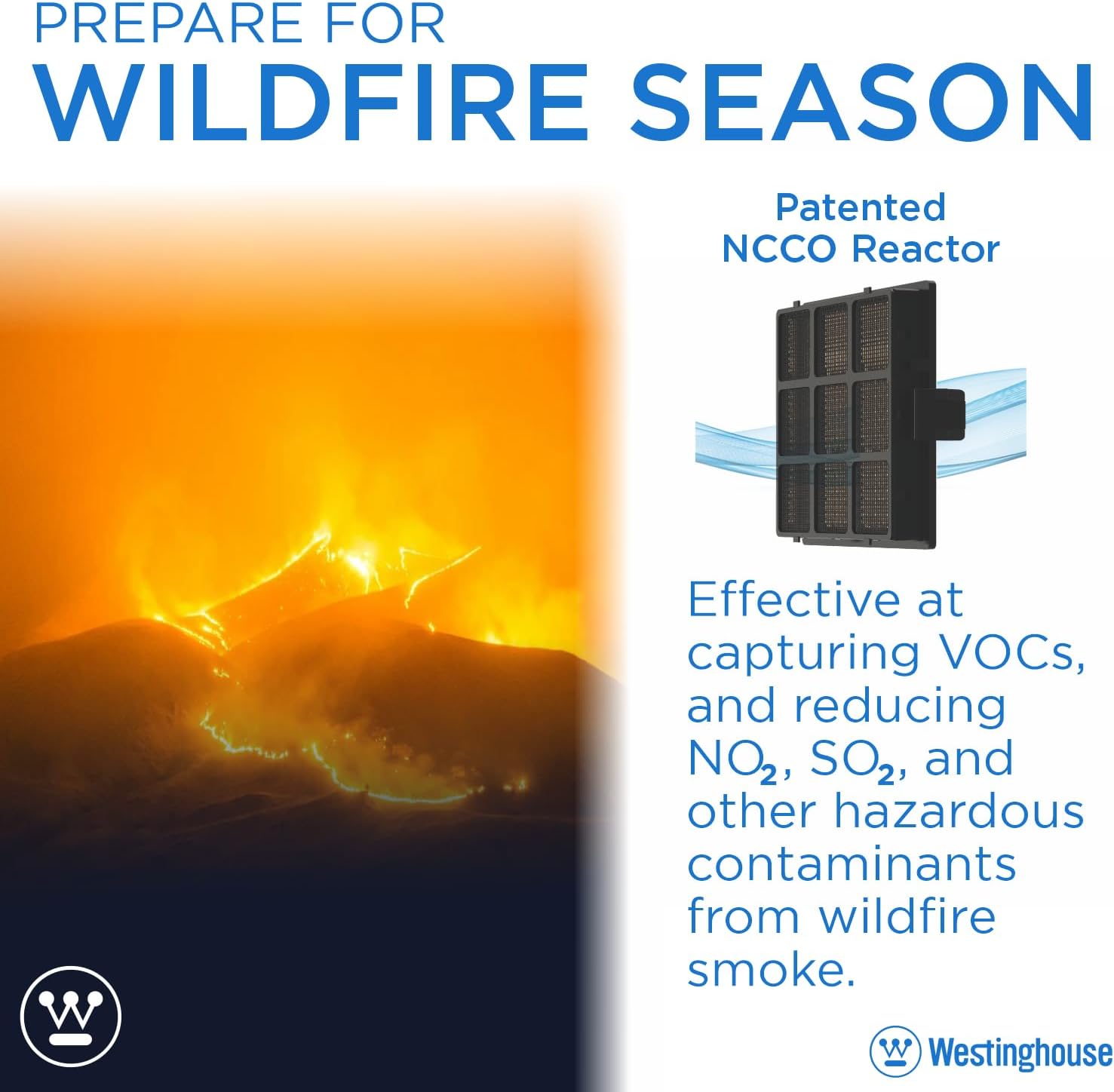 Westinghouse 1701 True HEPA Air Purifier - Medical-Grade NCCO Technology Air Purifiers for Home, Removes Allergens, Pet Dander, Smoke, Odors, Air Purifier 300 sq ft.