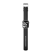 MobyFox Leather Watch Band - compatible Apple Watch Band for iWatch Series 10 9 Ultra 8 7 6 5 4 3 2 1 SE - (Black)