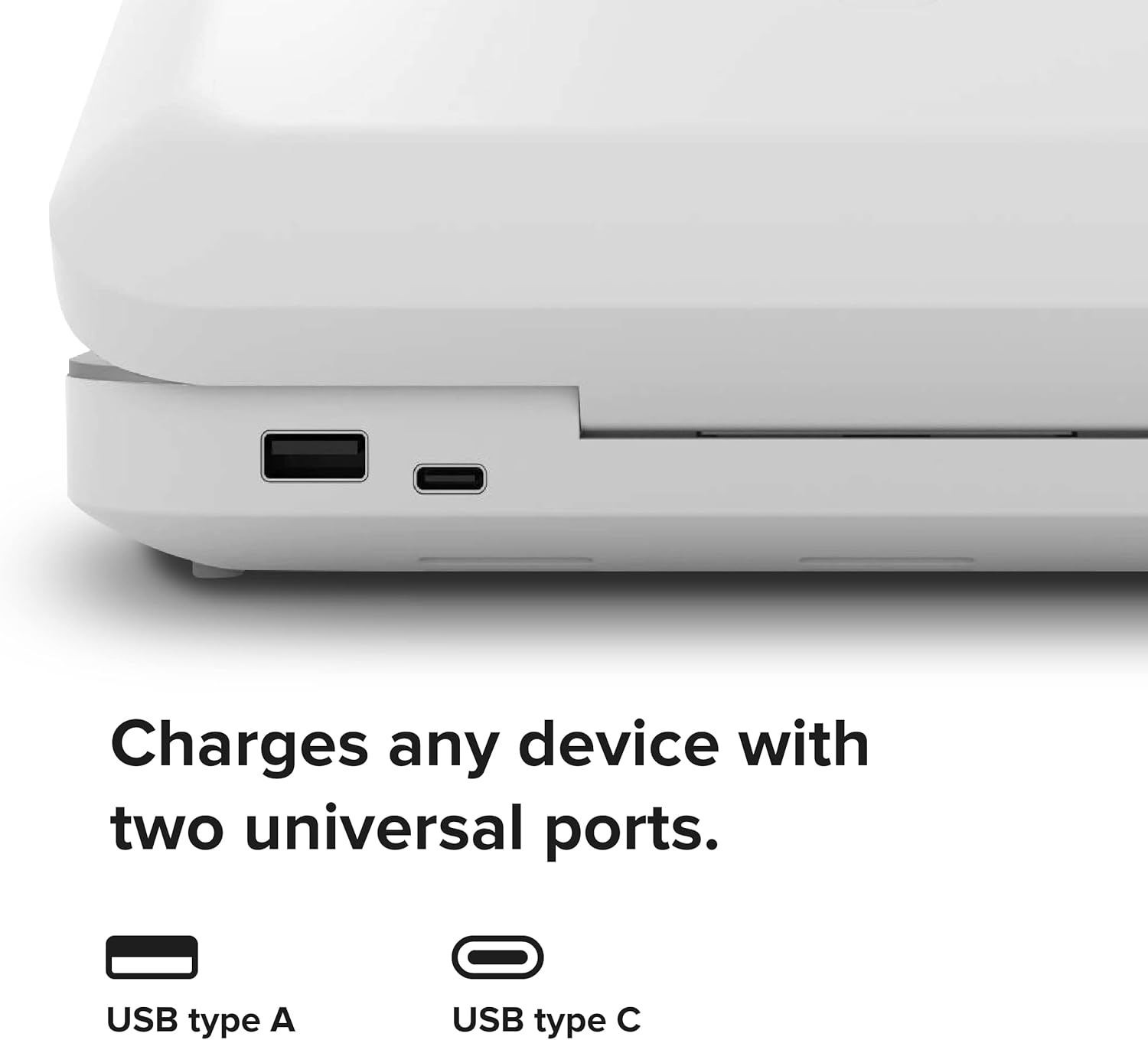 Phone Soap - Cell Phone Sanitizer Duel Universal Charger 360-Degree UV-C Light (White)