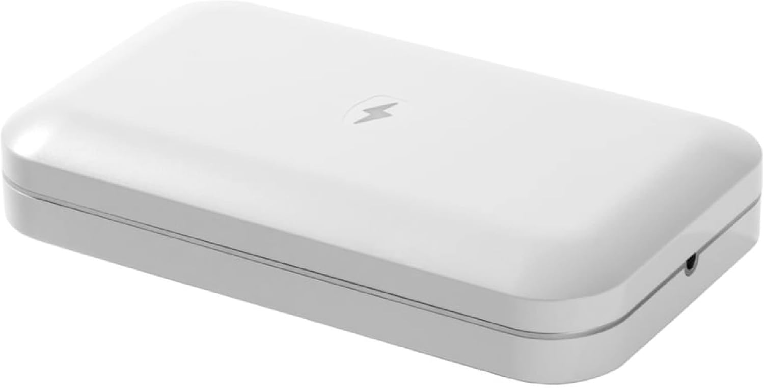 PhoneSoap Cell Phone Sanitizer Dual Universal Charger 360-Degree UV-C Light Sanitizer (White) (Copy)