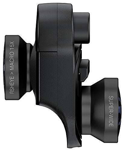 Olloclip Mobile Photography Box Set for iPhone XI Fisheye, Super Wide Angle and 15x Macro Lenses - Lens/Clip Black