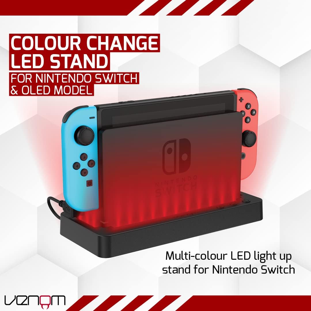 Venom Multi-Colour LED Light-up Console Stand (Nintendo Switch)