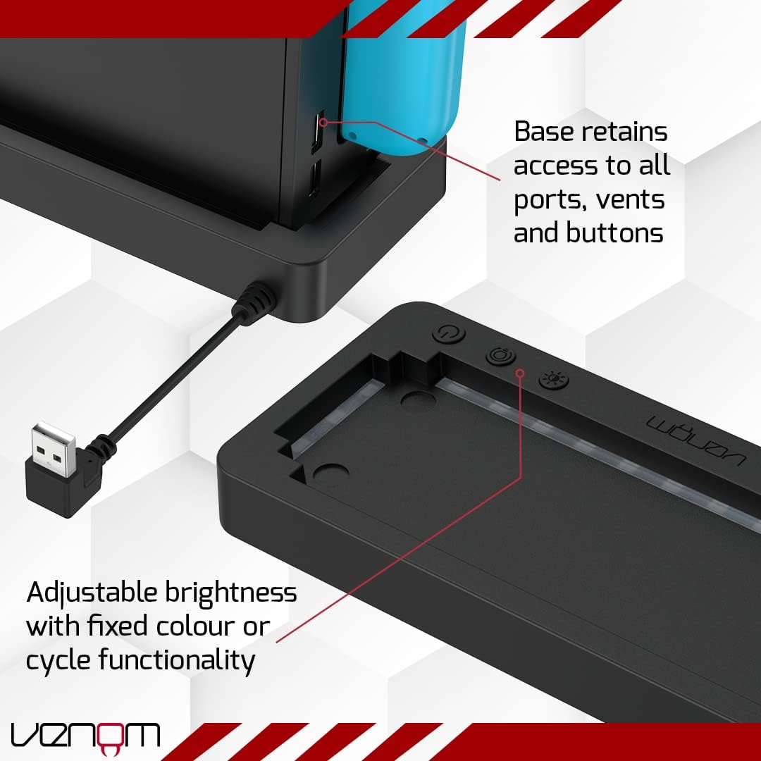 Venom Multi-Colour LED Light-up Console Stand (Nintendo Switch)