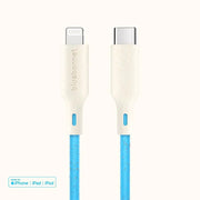 Bluebonnet - 4' USB-C to Lightning Fast Charging Cable, Connects Perfectly, Sleak Design - Blue
