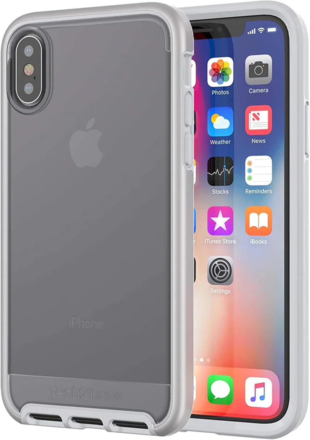 tech21 Evo Elite Phone Case for Apple iPhone X and XS - Silver