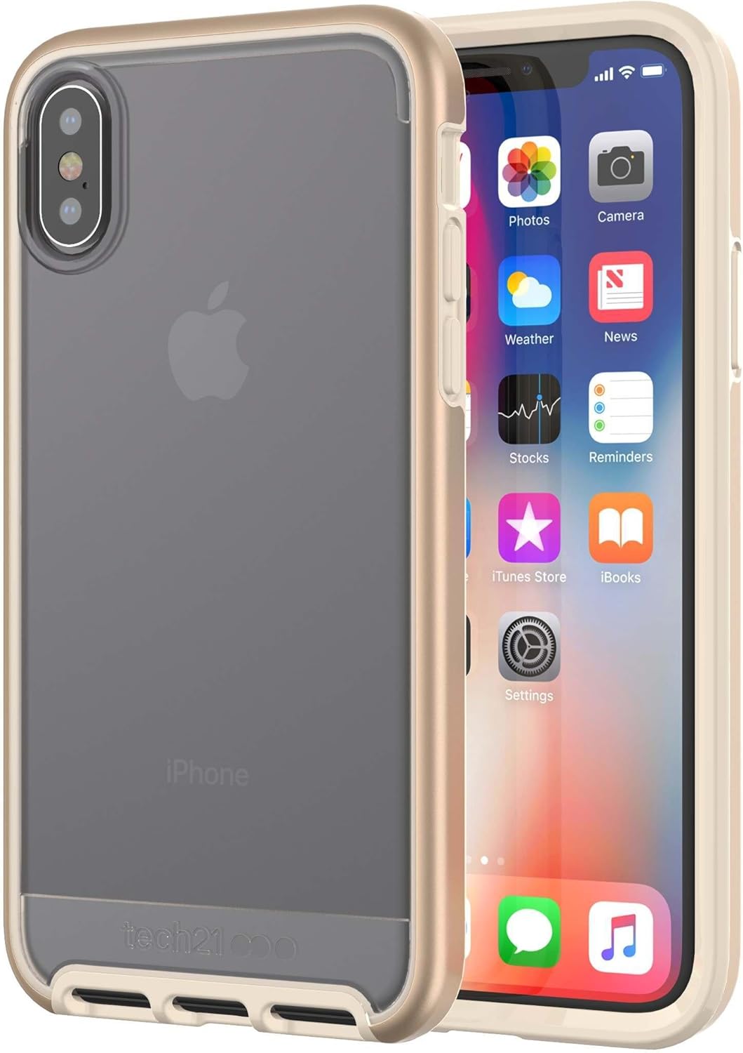 Tech21 Evo Elite Phone Case for Apple iPhone X - Gold