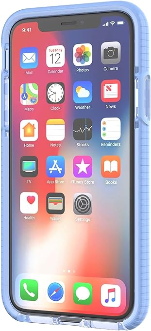 tech21 Evo Mesh Phone Case for Apple iPhone X and Xs - Lilac Blue