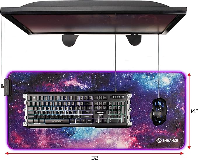 ENHANCE LED Soft XXL Gaming Mouse Mat