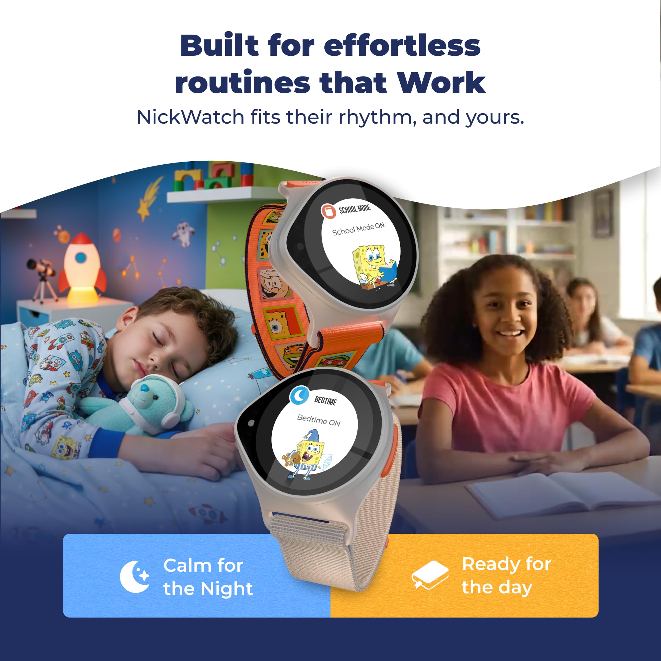 Kids Smart Watch with GPS Tracker, SOS, & Parental Controls Smartwatch, Kid Phone Call and Text, Boys & Girls, 4G Smart Watch for Kids Requires Data Plan-First Month Free
