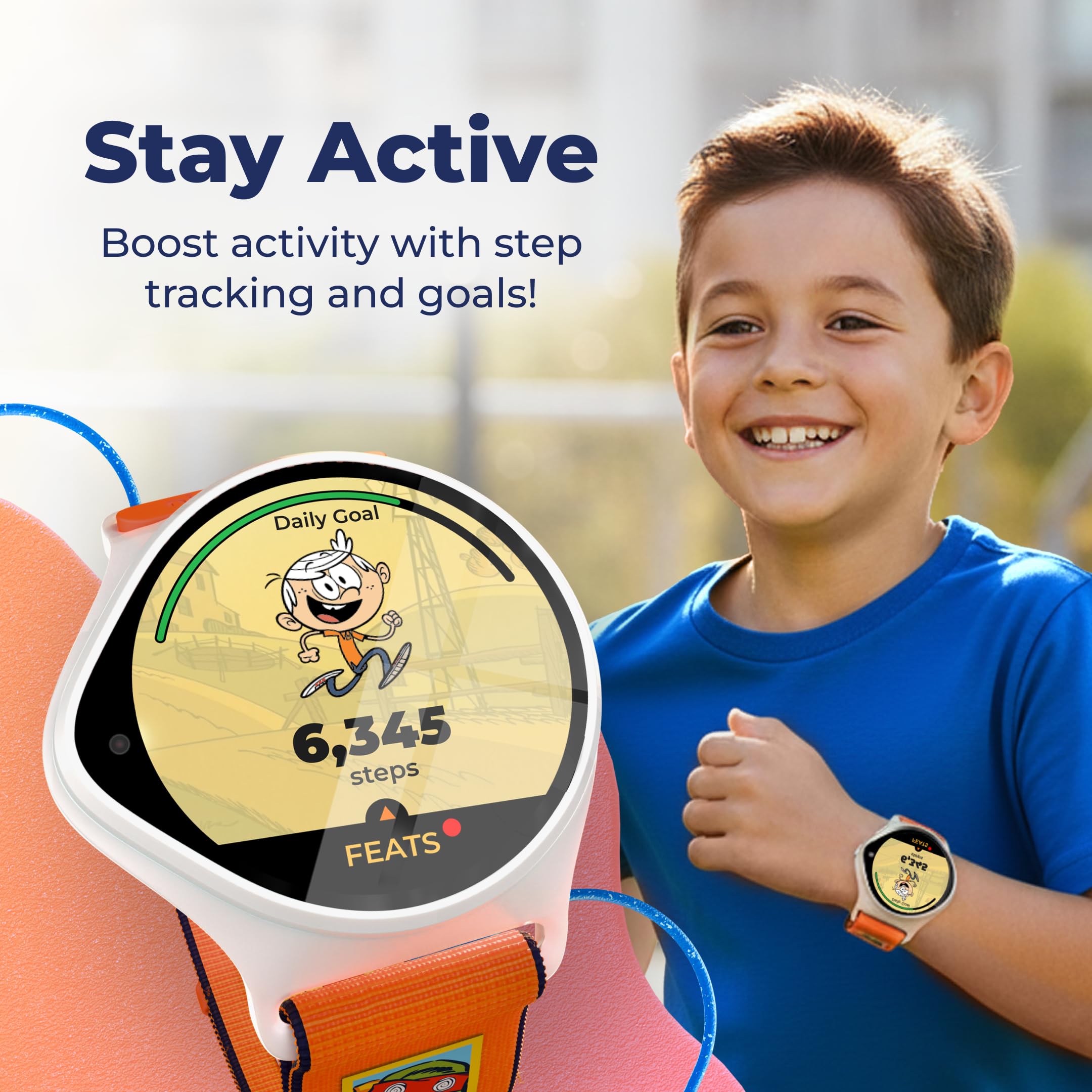 Kids Smart Watch with GPS Tracker, SOS, & Parental Controls Smartwatch, Kid Phone Call and Text, Boys & Girls, 4G Smart Watch for Kids Requires Data Plan-First Month Free