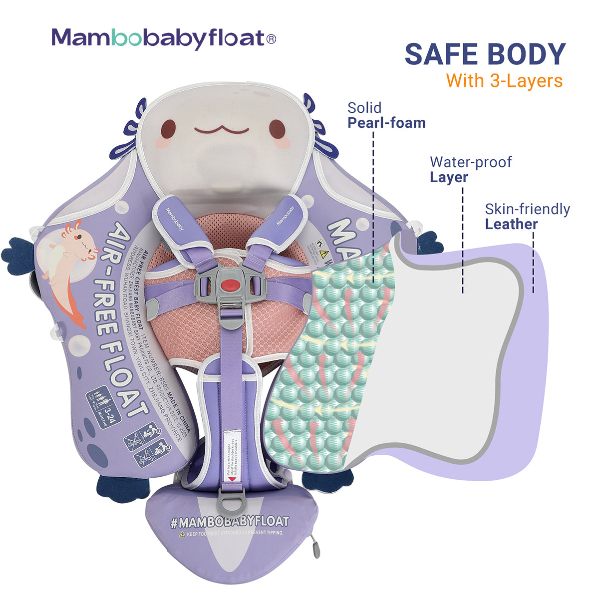 Mambobaby Float - Sunny Navigator - Axolotl Purple