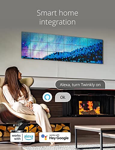 Twinkly Squares Extension Kit, RGB LED Panels Kit, Including 3 Extension Panels and Connection Cables, Compatible with HomeKit, Alexa and Google Home, Gaming Lights and Streaming, 16M+ Colors