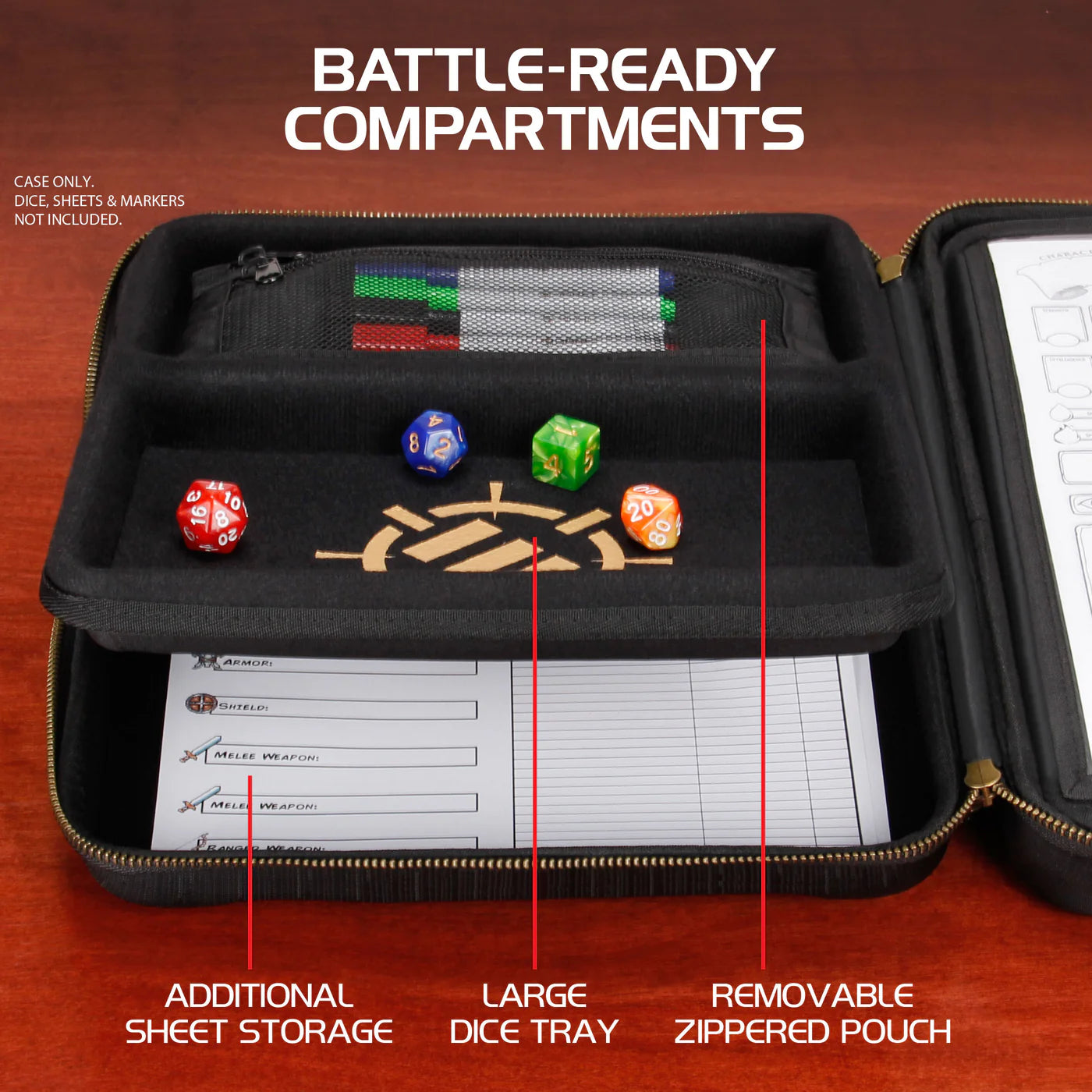 ENHANCE Tabletop RPG Organizer Case