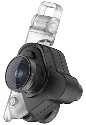 Olloclip Mobile Photography Box Set for iPhone XI Fisheye, Super Wide Angle and 15x Macro Lenses - Lens/Clip Black