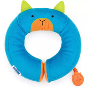 Trunki Kid's Travel Neck Pillow & Chin Rest | Support Sleepy Heads in the Car Seat, Plane, Bike or Stroller | Yondi SMALL Bert (Blue)