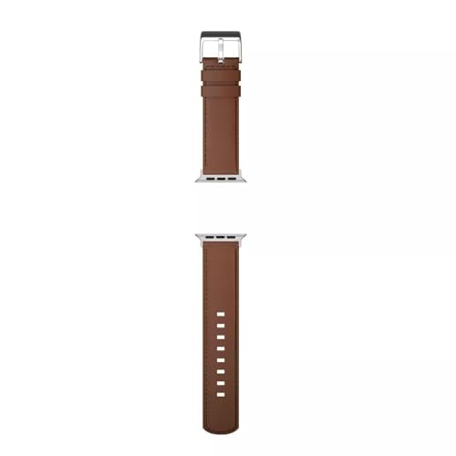 MobyFox Leather Watch Band - compatible Apple Watch Band for iWatch Series 10 9 Ultra 8 7 6 5 4 3 2 1 SE - (Classic Brown)