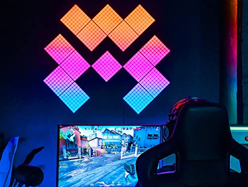 Twinkly Squares Master Panel, RGB LED Panel, Including 1 Main Panel and USB-C Power Supply, Compatible with HomeKit, Alexa and Google Home, Gaming Lights and Streaming, 16M+ Colors