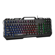 Accessory Power Infiltrate KL2 Membrane Gaming Keyboard - Quiet Keyboard with 3 Multi Color LED Lighting Modes
