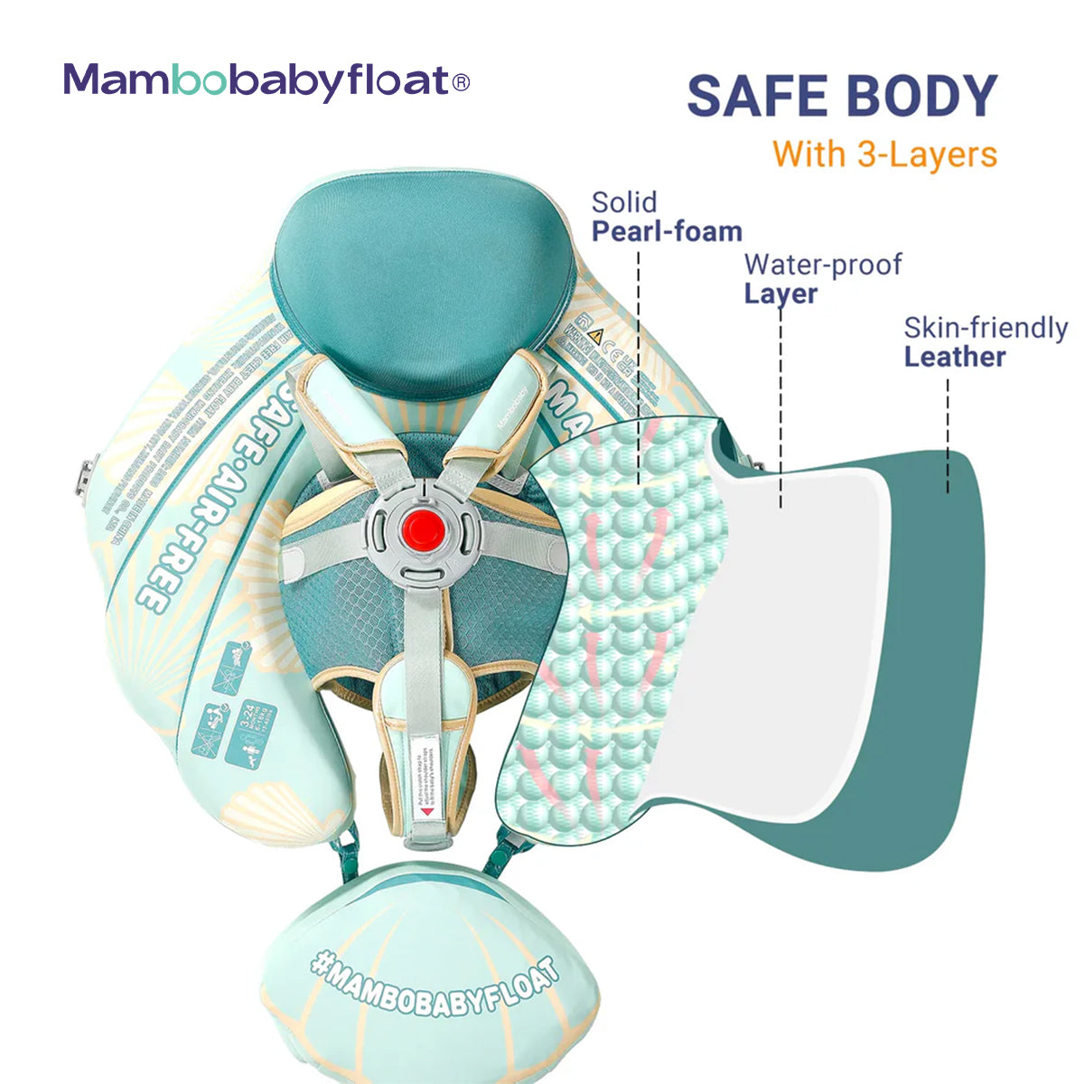 Mambobaby Float - Innovative Explorer - Seashell Green