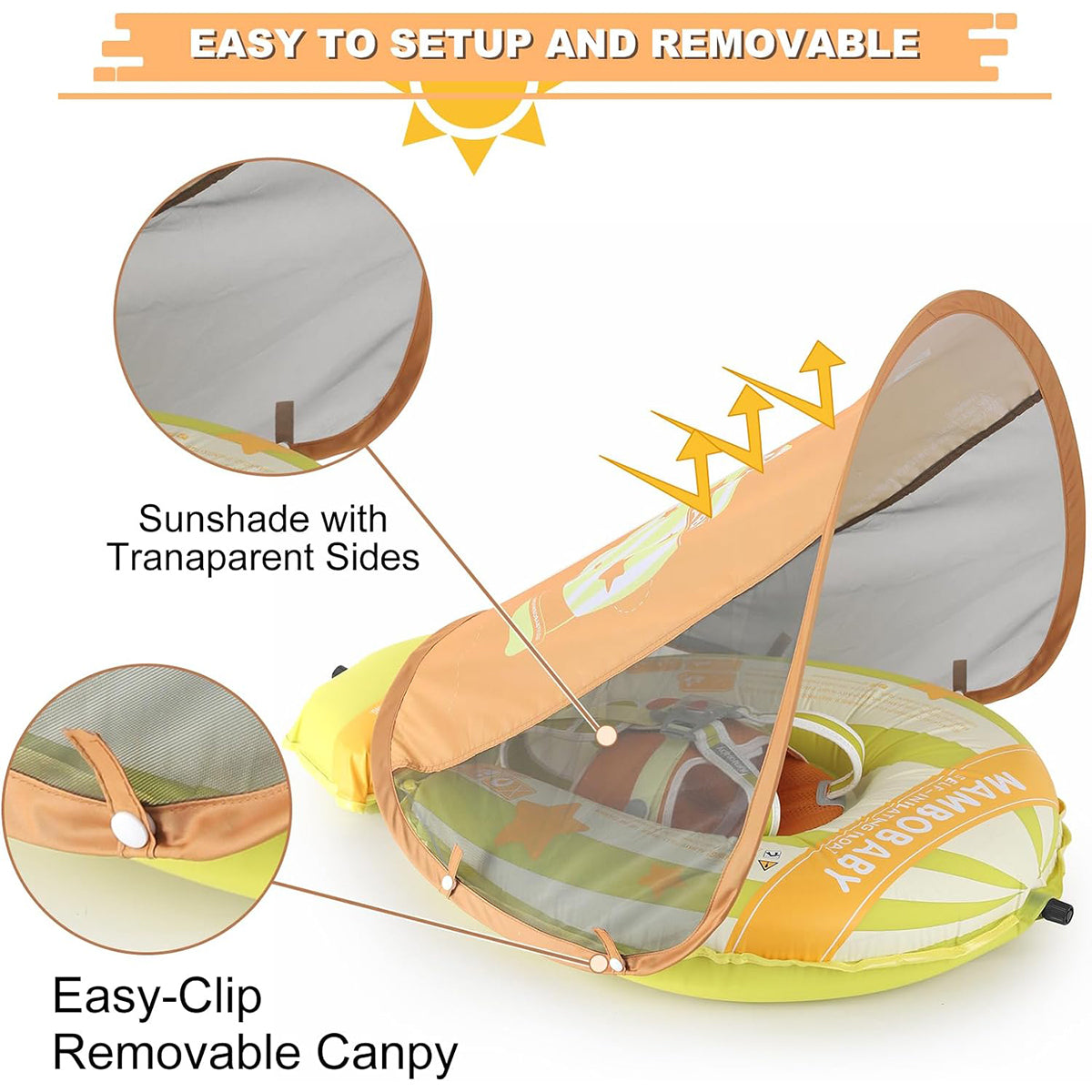 Mambobaby Float - Light Traveler - Hot Air Balloon Green