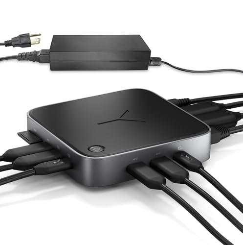 Brydge Stone CORE Powered Charging Docking Station 10 Ports Dual Monitor Docking Station