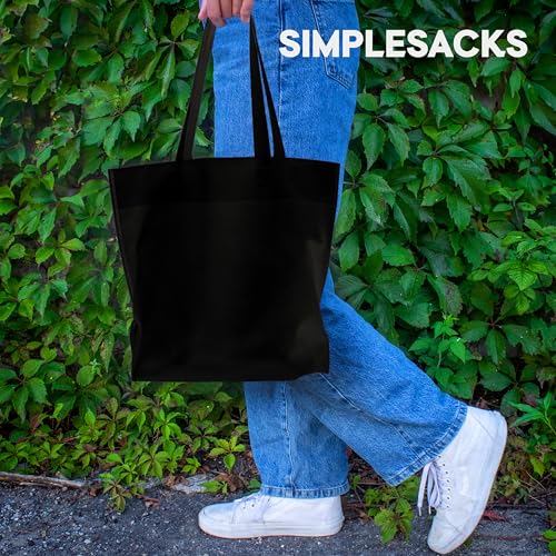 90 Pack Non-Woven Heavy-Duty Reusable Shopping Bags with Handles - Grocery Bags Bulk