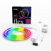 Twinkly Flex 10ft, LED Tube Multicolor, RGB LED Strip Flexible, Compatible with Alexa and Google Home, Gaming Lights, 16 M+ Colors, USB C Power, App Mapping, White Wire