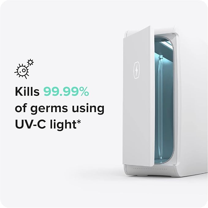 PhoneSoap XL UV Light Sanitizer 360 ° UV Sanitizing Box & Charger Large Capacity