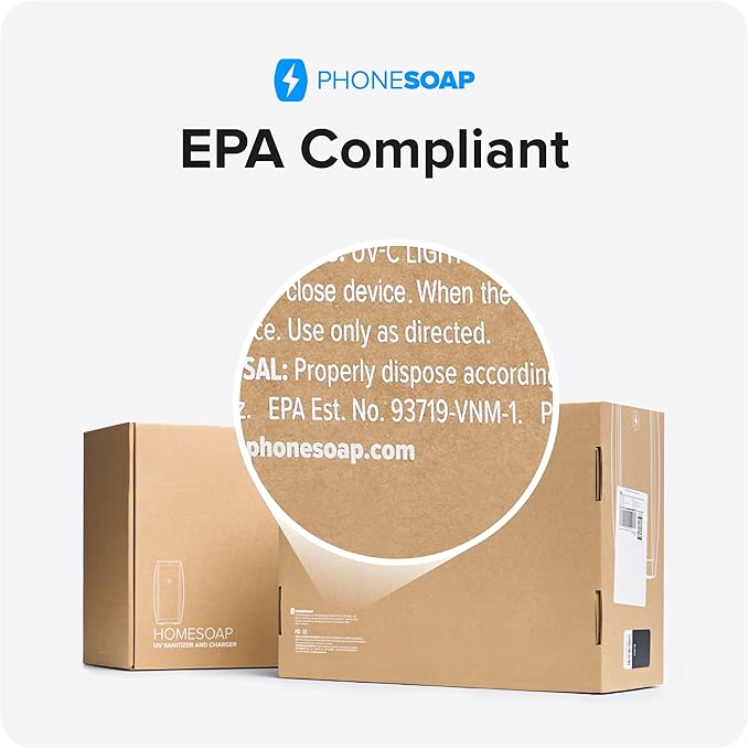 PhoneSoap XL UV Light Sanitizer 360 ° UV Sanitizing Box & Charger Large Capacity