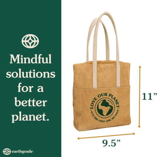 Reusable Grocery Bag   Large Sustainable Washable Paper Tote with Reinforced Seams. Foldable and Durable.