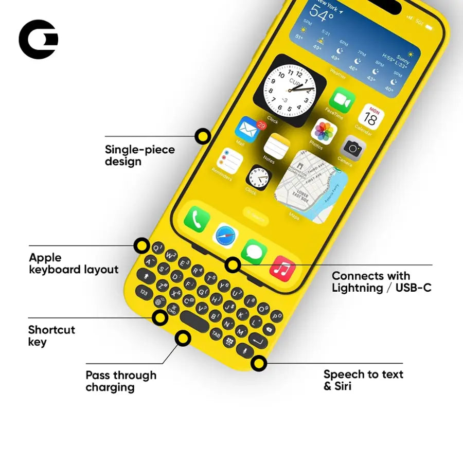 Clicks - Keyboard for Apple iPhone 15 Pro - Miami Beach