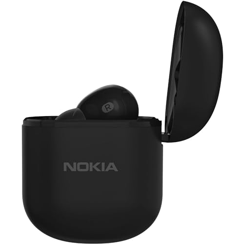 Nokia Solo Bud 2 Pro Wireless Bluetooth Mono Earbud with Charging Case, Fast Pair, Multipoint Connectivity, Environment Noise Cancellation, and IPX4 Protection for Talk and Media Streaming in Black