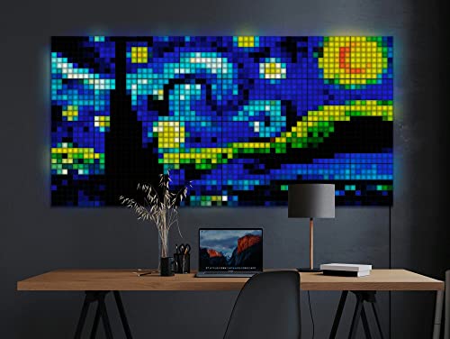 Twinkly Squares Master Panel, RGB LED Panel, Including 1 Main Panel and USB-C Power Supply, Compatible with HomeKit, Alexa and Google Home, Gaming Lights and Streaming, 16M+ Colors