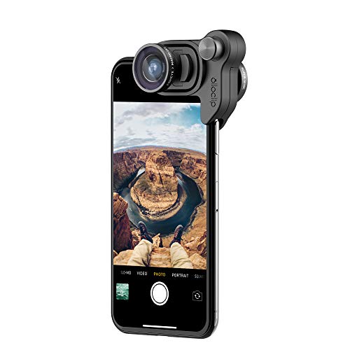 Olloclip Mobile Photography Box Set for iPhone XI Fisheye, Super Wide Angle and 15x Macro Lenses - Lens/Clip Black
